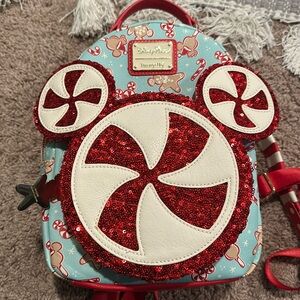 Loungefly Disney peppermint backpack in great condition